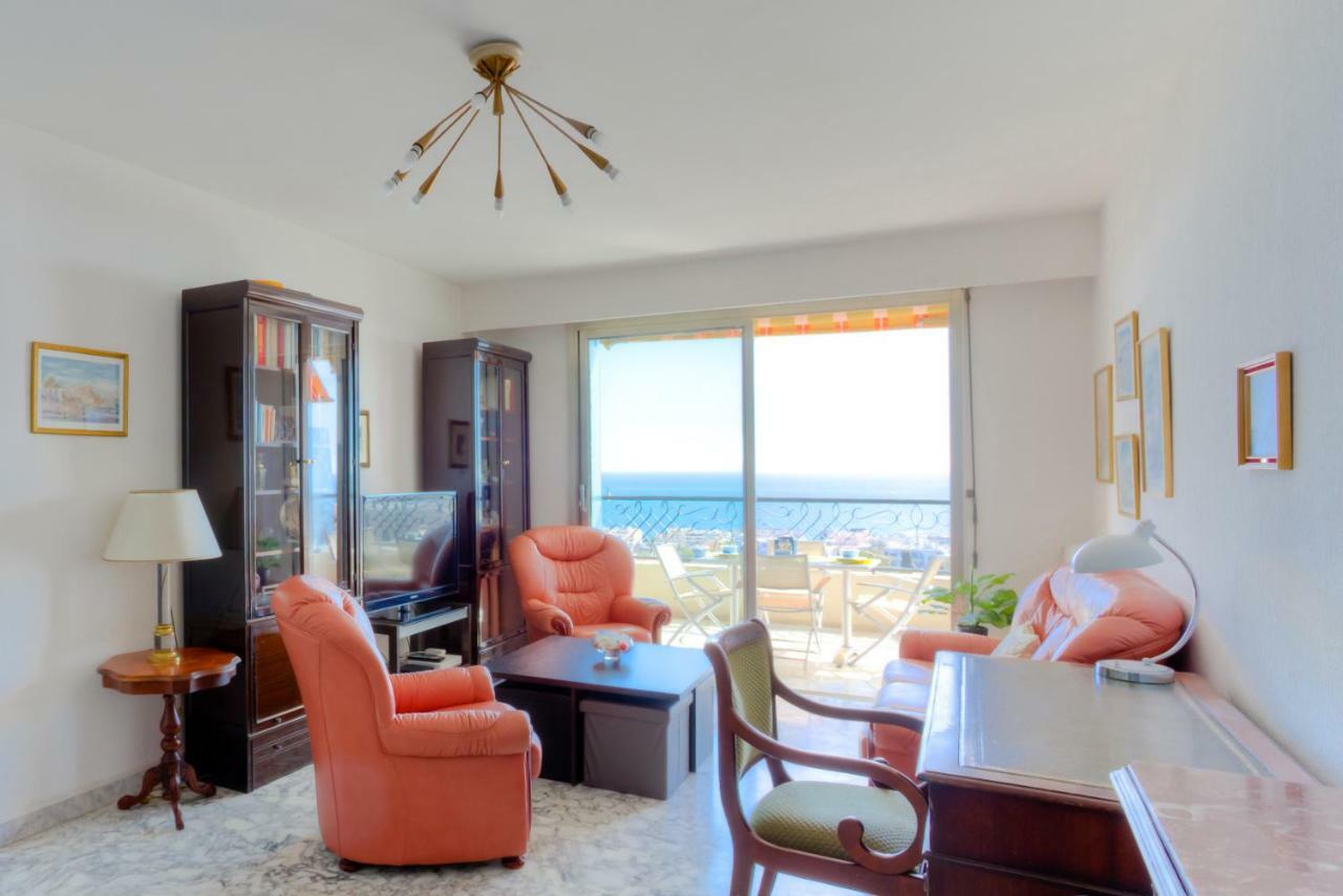 Апартаменти Confortable 3 Pieces Avec Superbe Vue Mer Ніцца Екстер'єр фото